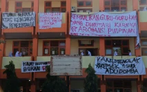 Aksi Protes Siswa SMK...