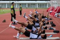 Latihan Timnas Indonesia...
