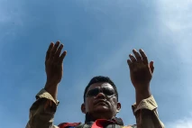 Potret Aksi Damai Driver...