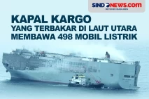 Kapal Kargo yang Terbakar...
