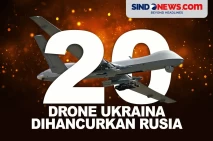 Rusia Hancurkan 20 Drone...