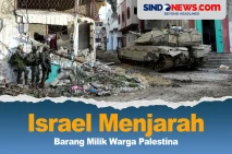 Israel Menjarah Barang...
