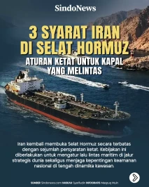 3 Syarat Iran di Selat...