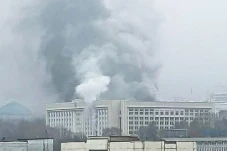 Demonstran Kazakhstan...