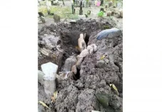 Horor! Tali Pocong di...