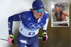 Penis Atlet Ski Es Beku...