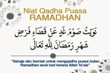 Niat Qadha Puasa Ramadhan...