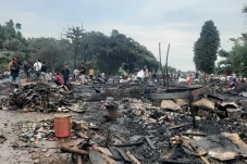 Kebakaran di Bantargebang...