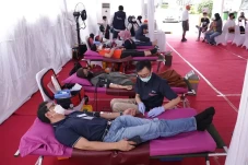 Kolaborasi dengan PMI...
