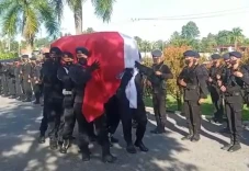 Jenazah Perwira Brimob...