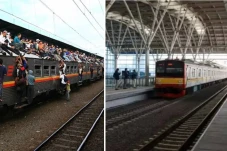 Perbedaan Kondisi KRL...