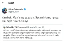 Netizen Lapor Helm Hilang,...