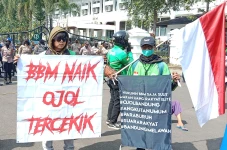 Demo Kenaikan BBM, Ojol...