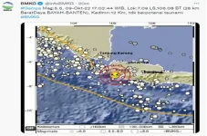 Getaran Gempa Banten...