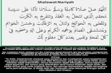 Bacaan Sholawat Nariyah...