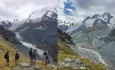 Gletser Pegunungan Alpen...