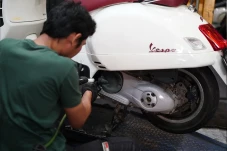 Vespa Matik Terendam...