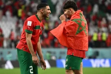 Achraf Hakimi Selebrasi...