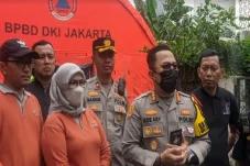 Polisi Olah TKP Kebakaran...