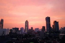 Senja di Langit Jakarta...