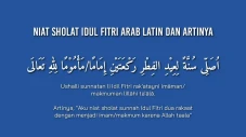 Niat Sholat Idul Fitri...