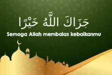 Ucapan Jazakallahu Khairan...