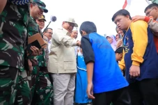 Kedatangan Prabowo di...