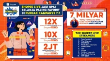 Melalui Shopee Live,...