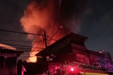 Kebakaran di Gambir...