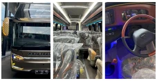 Bus Milik PO Raja Trans...