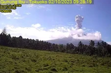 Gunung Ibu Erupsi Pagi...