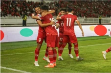 Timnas Indonesia Ungguli...