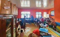 Banjir di Rokan Hulu...