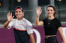 Senyuman Marc Marquez...
