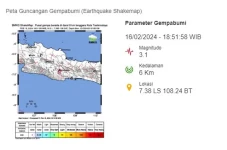 Gempa Bumi 3,1 Magnitudo...