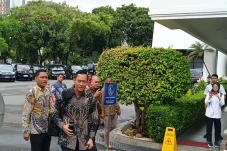 Momen AHY Ikuti Sidang...
