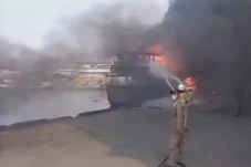 Kapal di Muara Baru...