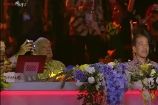 Momen Jokowi dan Delegasi...