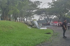 Pesawat Jatuh di BSD...
