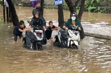 Nekat Terobos Banjir,...