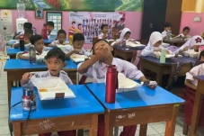 Siswa SD di Kebayoran...