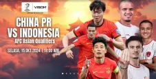 Susunan Pemain China...