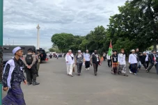 Aksi Reuni 212 di Monas...