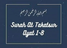 Surat At Takatsur Ayat...