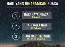 Hukum Puasa Saat Lebaran...