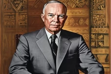 Profil Dwight D Eisenhower,...
