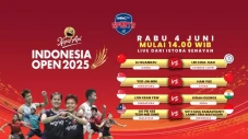 Saksikan Indonesia Open...