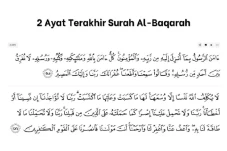 Baca 2 Ayat Terakhir...
