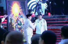 Prabowo Hadiri Penutupan...