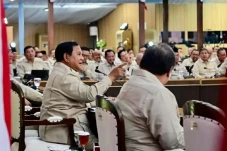 Momen Prabowo Beri Taklimat...